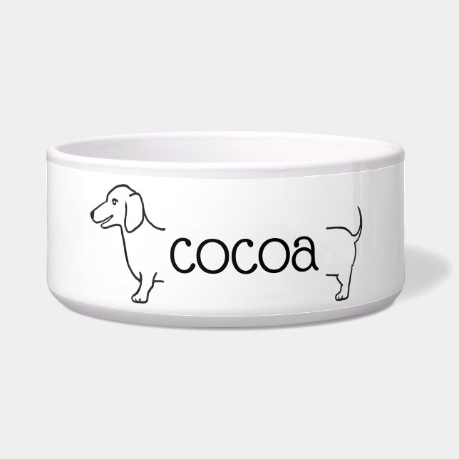 Dachshund Dog Border | Cute Doxie Name (Front)