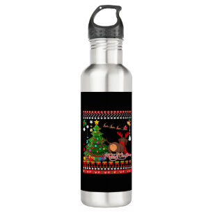 Dachshund Dog Butt Christmas Ugly Classic T-Shirt 710 Ml Water Bottle