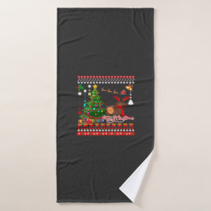 Dachshund Dog Butt Christmas Ugly Classic T-Shirt Bath Towel