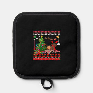 Dachshund Dog Butt Christmas Ugly Classic T-Shirt Pot Holder
