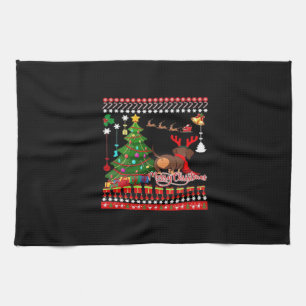 Dachshund Dog Butt Christmas Ugly Classic T-Shirt Tea Towel