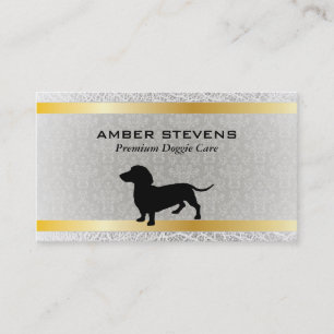 Dachshund   Dog Care (premium) Business Card