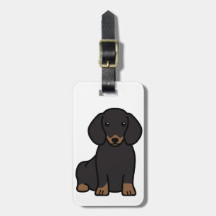 Dachshund Dog Cartoon Luggage Tag