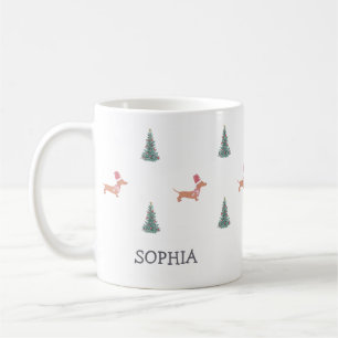Dachshund Dog Christmas Coffee Mug