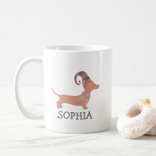 Dachshund Dog Christmas Coffee Mug