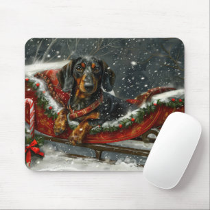 Dachshund Dog Christmas Festive  Mouse Mat