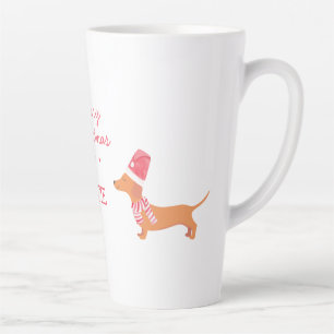 Dachshund Dog Christmas Latte Mug