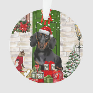 Dachshund Dog Christmas Ornament
