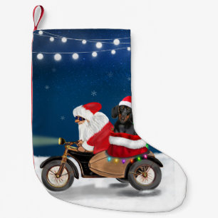 Dachshund Dog Christmas Santa Claus Small Christmas Stocking