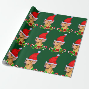 Dachshund Dog Christmas Wrapping Paper