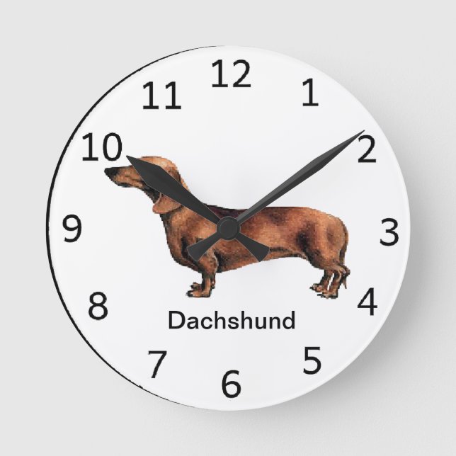 Dachshund Dog Clock (Front)