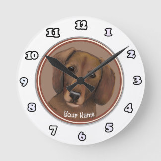 Dachshund Dog  clock
