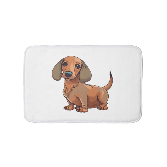 Dachshund Dog Cute  Bath Mat (Front)