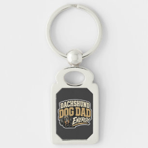 Dachshund Dog Dad Energy Keychain