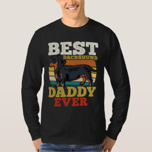Dachshund Dog Dad Retro T-Shirt