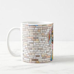 Dachshund dog  - Doxie -colourful mosaic Coffee Mug