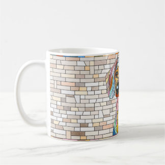 Dachshund dog  - Doxie -colourful mosaic Coffee Mug
