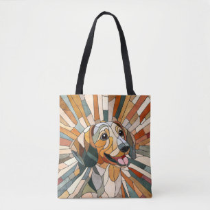 Dachshund dog - Doxie -colourful mosaic Tote Bag