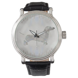 Dachshund dog  - Doxie pearl silhouette Watch