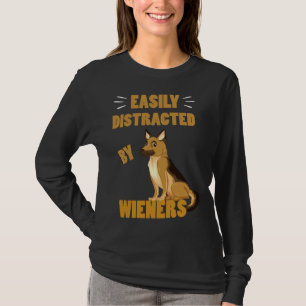 Dachshund Dog Easily Distracted By Wieners Essenti T-Shirt