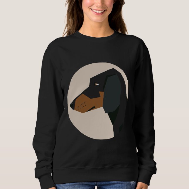 Dachshund Dog Face Sweatshirt (Front)