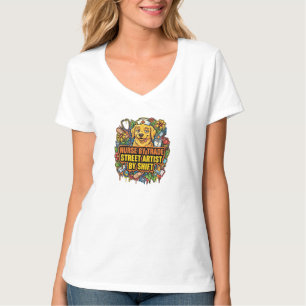 Dachshund Dog Floral Garden T-Shirt