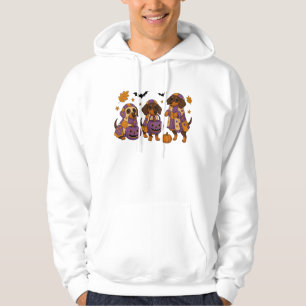 Dachshund Dog Ghost Halloween Hoodie