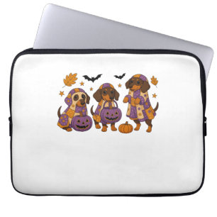 Dachshund Dog Ghost Halloween Laptop Sleeve