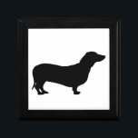 Dachshund dog gift box jewellery box trinket box<br><div class="desc">Silhouette of a beautiful dachshund dog trinket box,   gift box,  jewellery box.  great gift idea for dog lovers</div>
