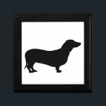 Dachshund dog gift box jewellery box trinket box<br><div class="desc">Silhouette of a beautiful dachshund dog trinket box,   gift box,  jewellery box.  great gift idea for dog lovers</div>