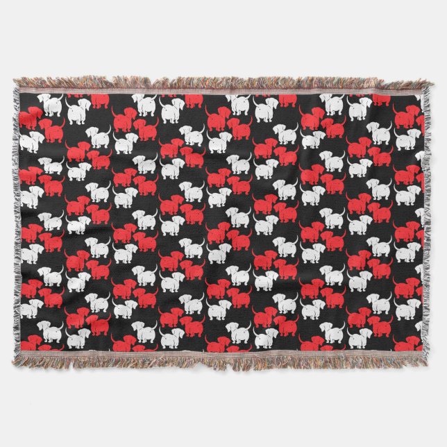 Dachshund Dog Gifts Throw Blanket (Front)