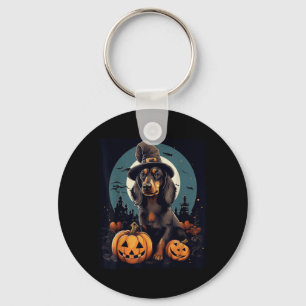 Dachshund Dog Halloween Key Ring