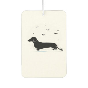Dachshund Dog � Halloween Moon Silhouette Classic  Car Air Freshener