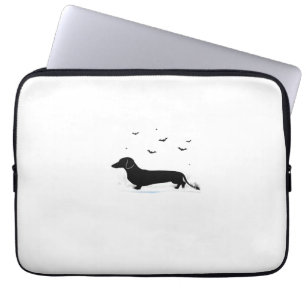 Dachshund Dog � Halloween Moon Silhouette Classic  Laptop Sleeve