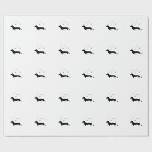 Dachshund Dog � Halloween Moon Silhouette Classic Wrapping Paper