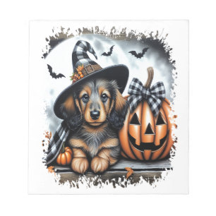 Dachshund Dog Halloween Notepad