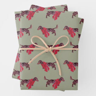 Dachshund Dog Holiday Wrapping Paper