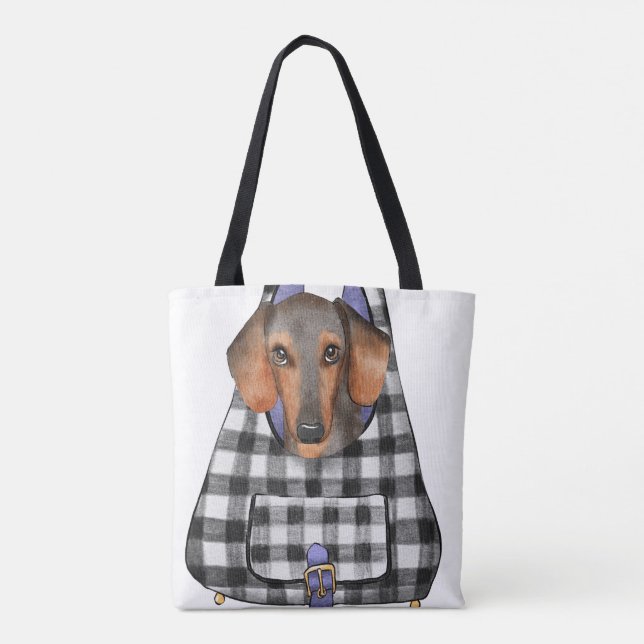 Dachshund Dog in a Bag (Back)