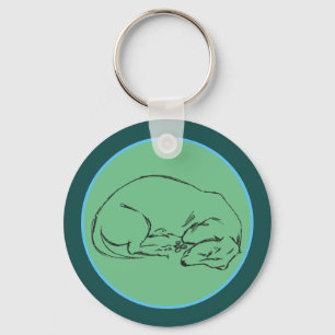 Dachshund Dog Keychain