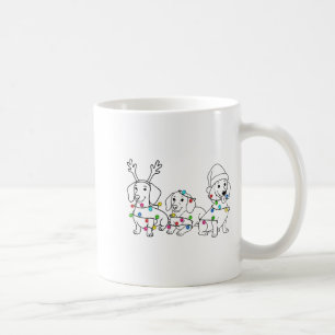 Dachshund Dog Lover Christmas Light Xmas Doxie Mam Coffee Mug