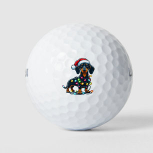Dachshund Dog Mum Christmas  Owner Gift Golf Balls