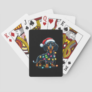 Dachshund Dog Mum Christmas Owner Gift Playing Cards