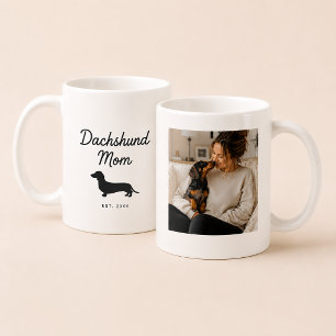 Dachshund Dog Mum   Custom Photo Wiener Dog Coffee Mug