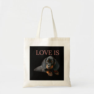 Dachshund Dog Mum Dad Men Women Kids Gift Doxie Tote Bag