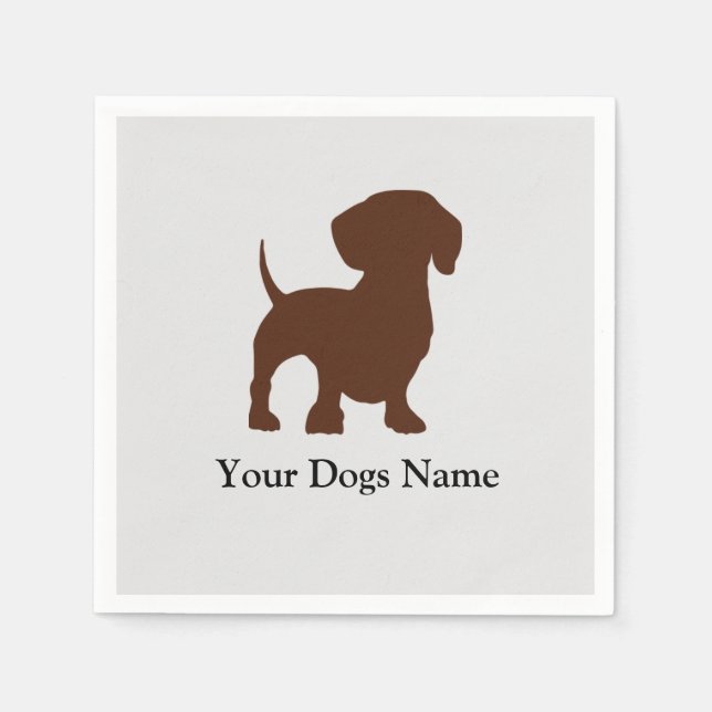 Dachshund Dog Napkin (Front)