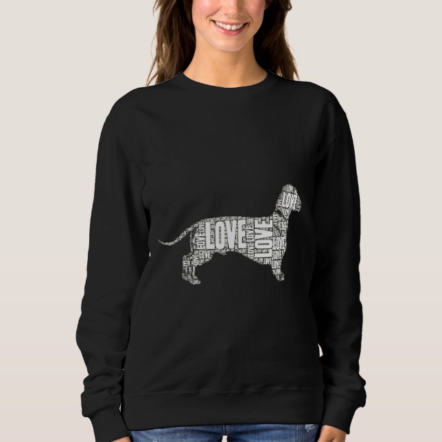 Dachshund Dog Owner Dog Sweatshirt (Front)
