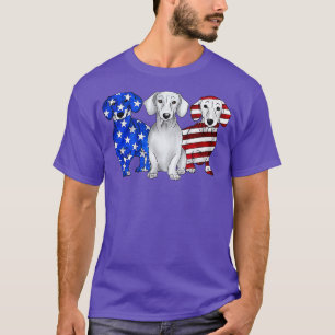 dachshund dog patriot happy independece gift  T-Shirt