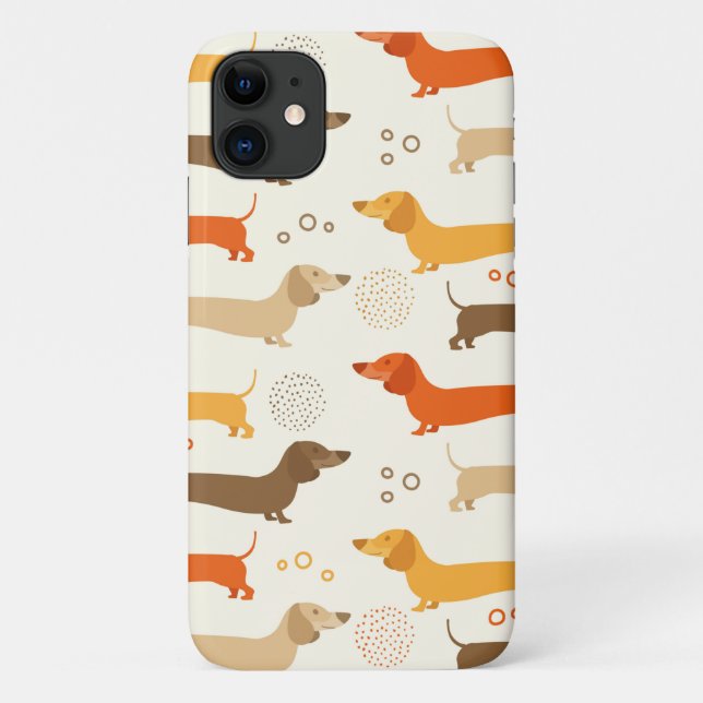 Dachshund dog pattern Case-Mate iPhone case (Back)