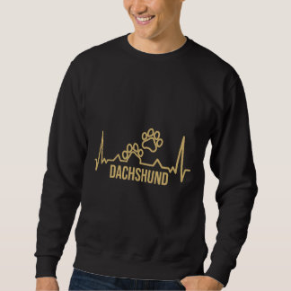 Dachshund Dog Paw Prints Sweatshirt