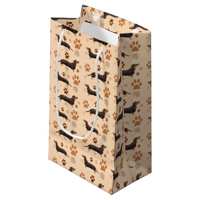 Dachshund Dog Paws Gift Bag (Front Angled)